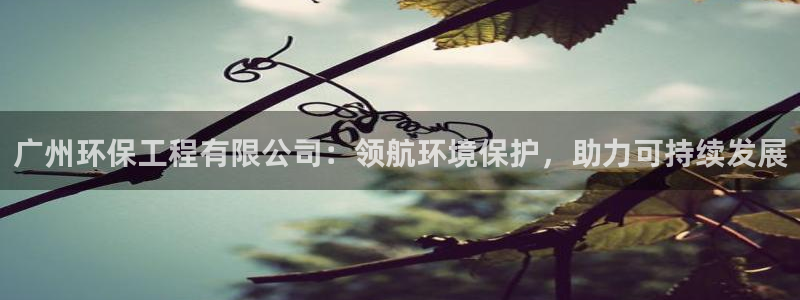 彩名堂计划真的准吗：广州环保工程有限