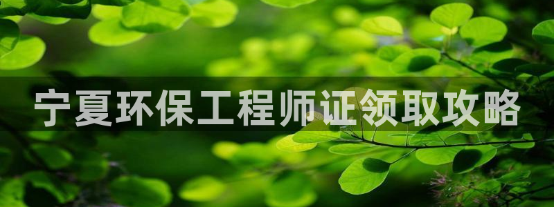 正规彩名堂官网计划01：宁夏环保工程