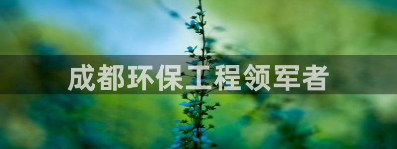 彩名堂官网网页计划：成都环保工程领军